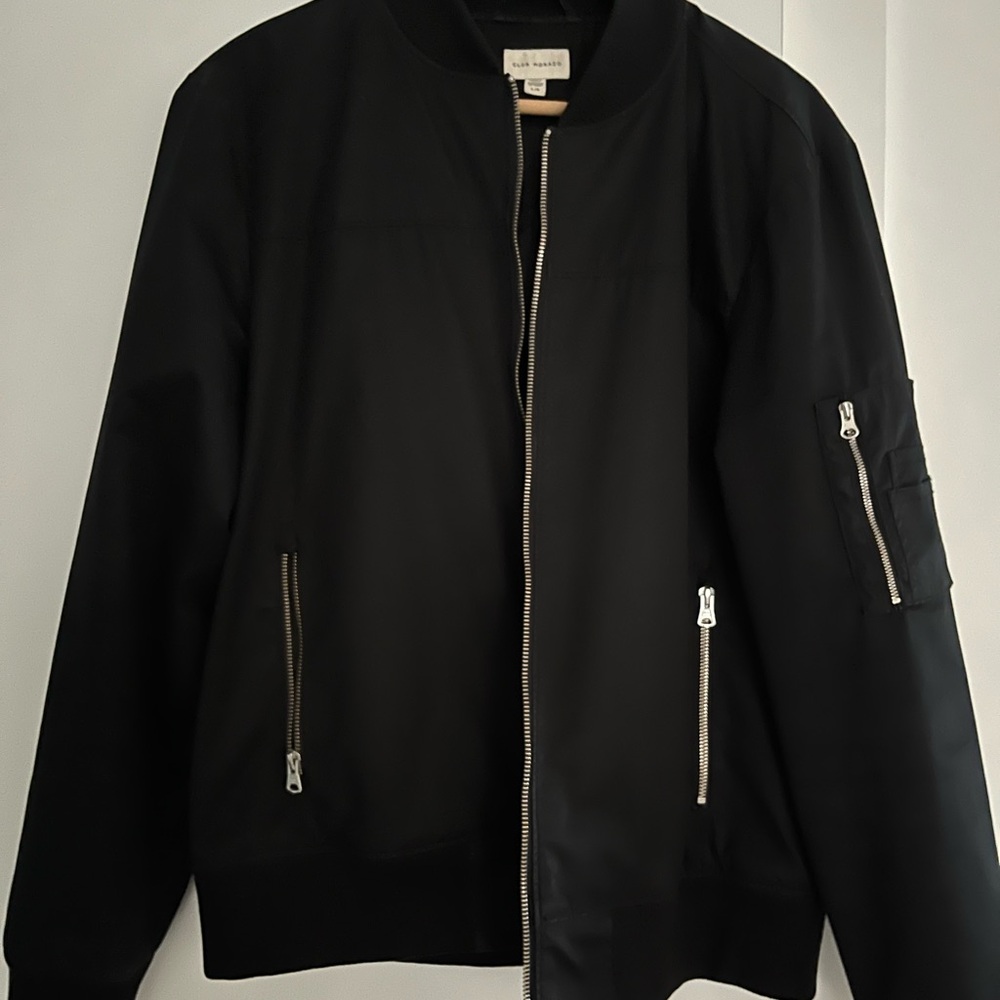 Black Club Monaco Bomber Jacket